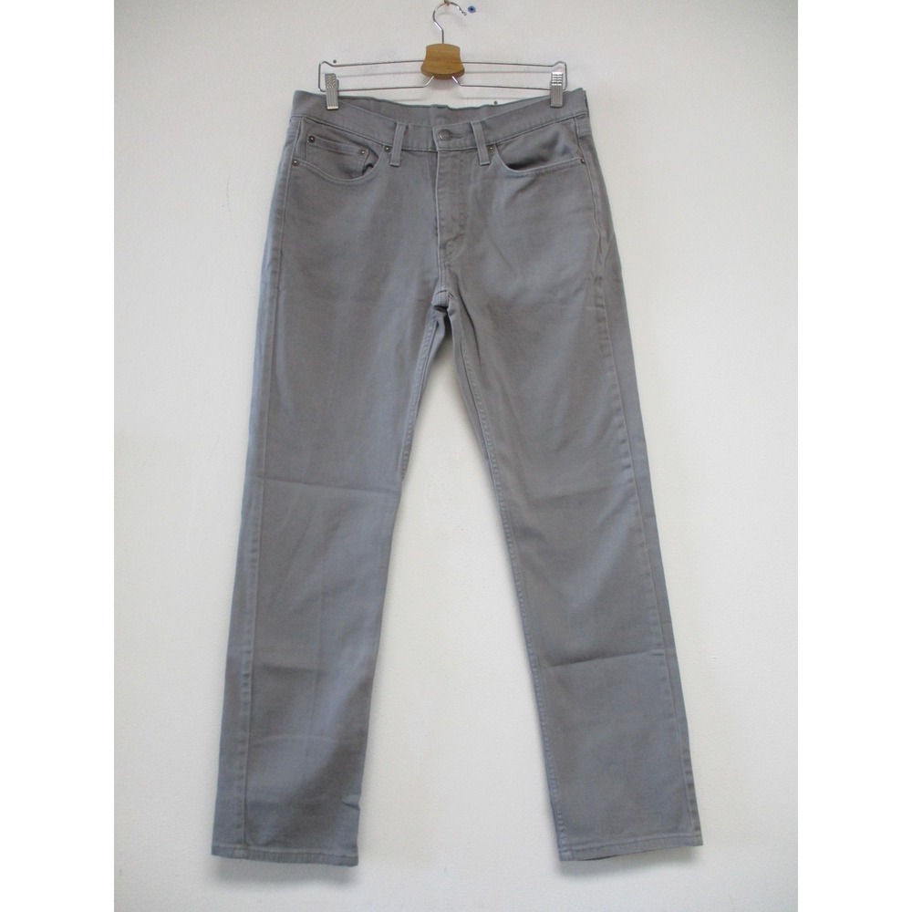 Levi's 514 Straight Fit Jeans Men 33x34 Grey Stretch Denim Casual Modern Utility